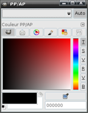 Boite à dialogue des couleurs sous KDE